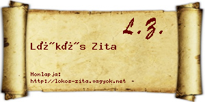 Lökös Zita névjegykártya